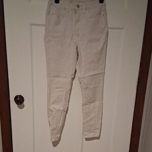 No Boundaries Womens Juniors Size 7 Light Cream Pants